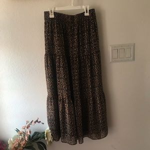 Madewell Tiered Floral Pattern Maxi Skirt